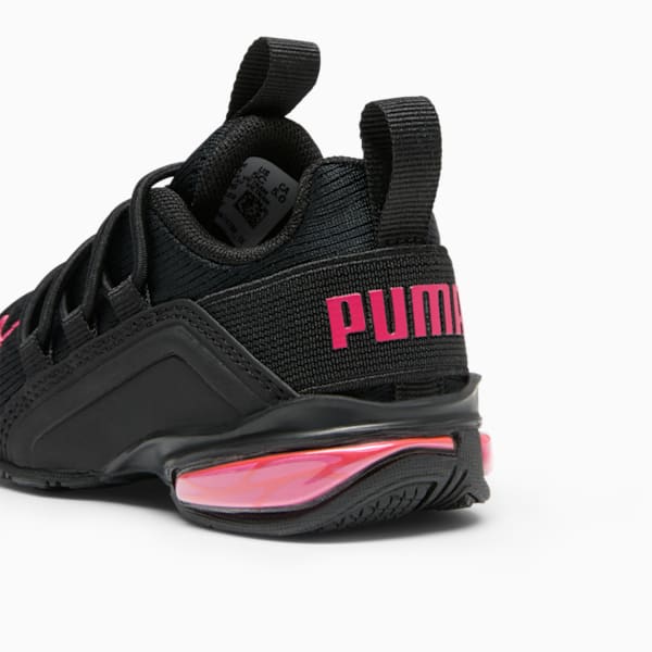 Tenis para infantes Axelion Mesh, PUMA Black-Garnet Rose, extralarge